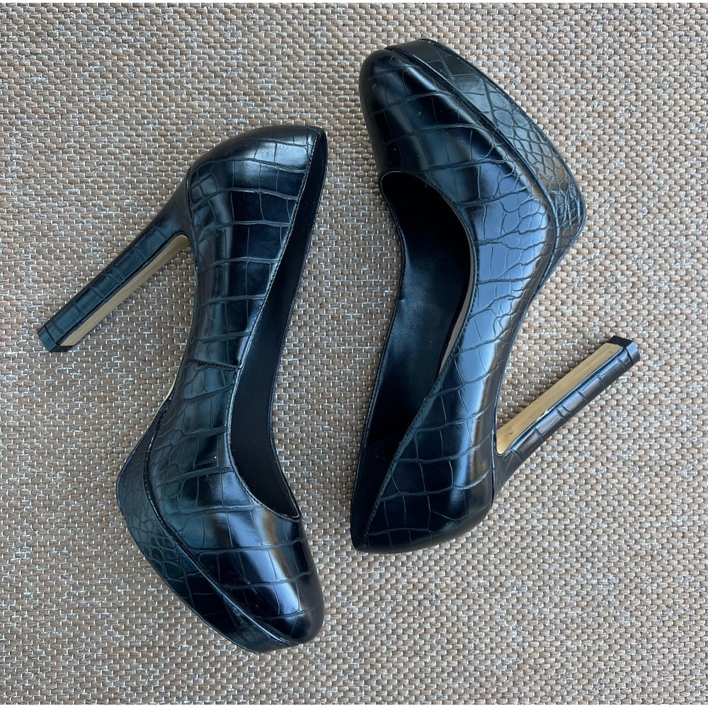 ALDO woman's size‎ 8.5Crocodile Embossed Platform Stiletto Heel Pumps Shoes